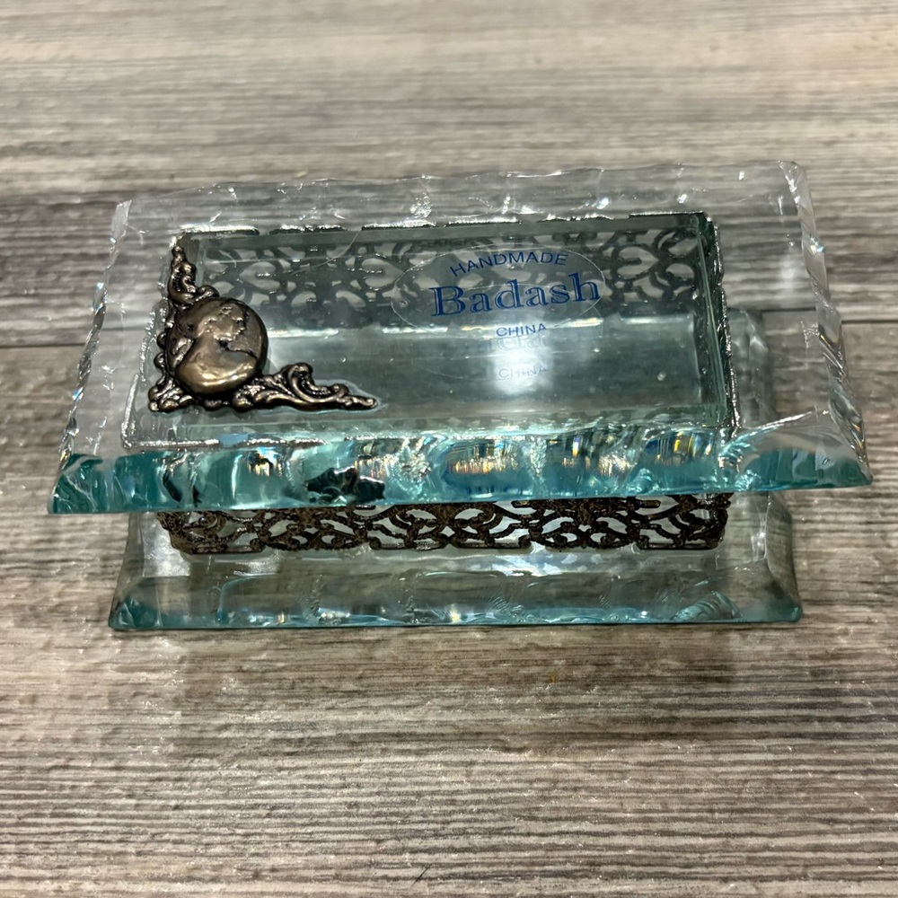 Badash Crystal and Silver Trinket Box